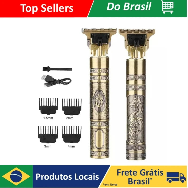 Máquina de Barbear Masculina Barbeiro Designer Aparador Elétrico Máquina de Barbear Refinadora de Barba Cortador de Cabelo