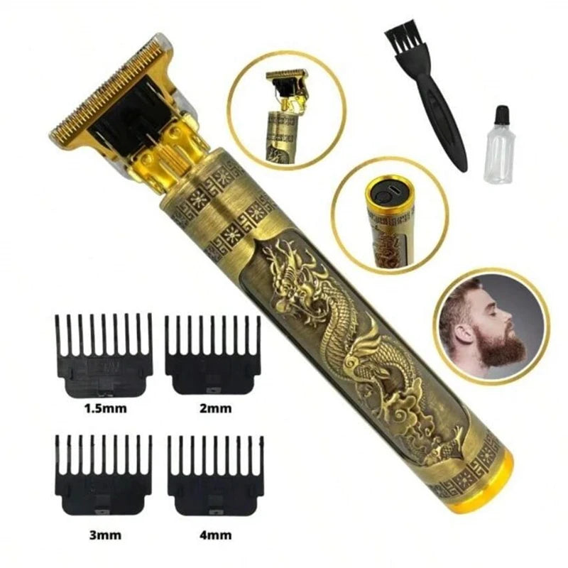 Máquina de Barbear Masculina Barbeiro Designer Aparador Elétrico Máquina de Barbear Refinadora de Barba Cortador de Cabelo