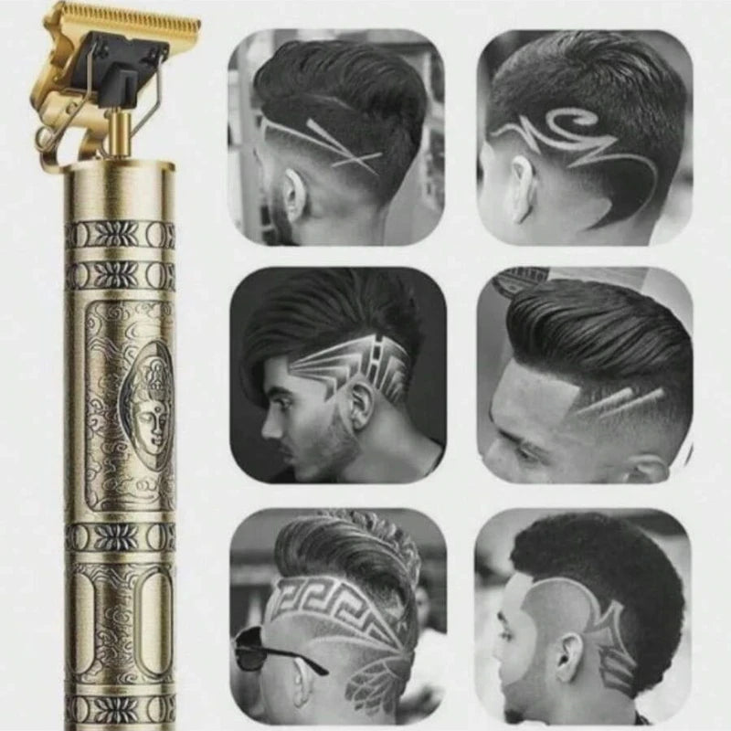 Máquina de Barbear Masculina Barbeiro Designer Aparador Elétrico Máquina de Barbear Refinadora de Barba Cortador de Cabelo