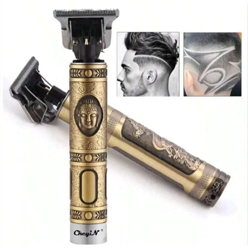 Máquina de Barbear Masculina Barbeiro Designer Aparador Elétrico Máquina de Barbear Refinadora de Barba Cortador de Cabelo