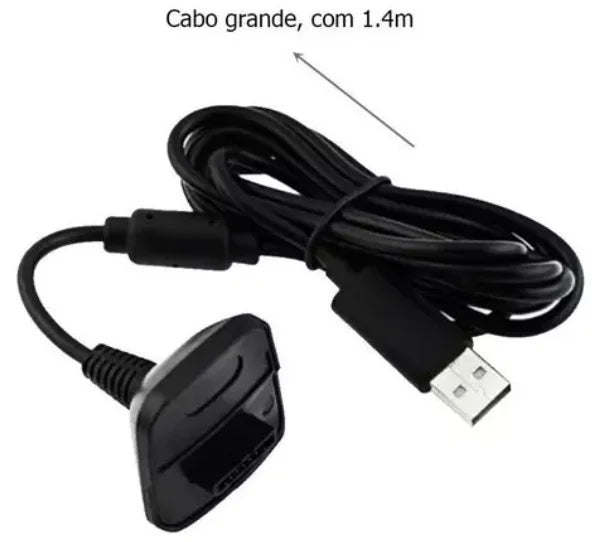 Kit de Fonte e Carregador com Cabo USB para Controle Xbox 360