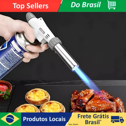 Maçarico Culinário Gourmet Profissional Regulável para Cozinha e Confeitaria