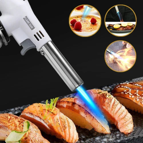 Maçarico Culinário Gourmet Profissional Regulável para Cozinha e Confeitaria