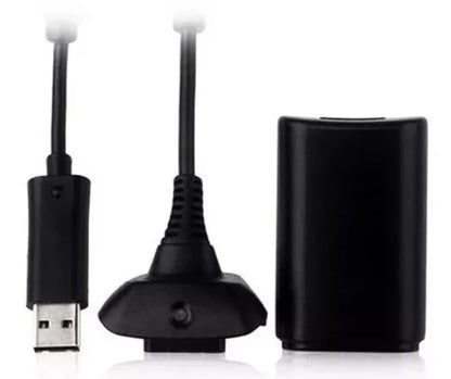 Kit de Fonte e Carregador com Cabo USB para Controle Xbox 360