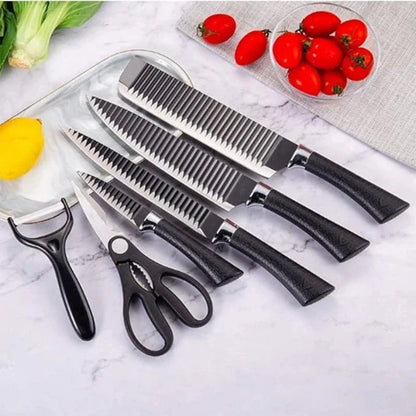 Conjunto de Facas Black Wave, Facas de Chef e para Frutas em Aço Inoxidável