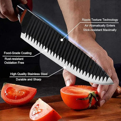 Conjunto de Facas Black Wave, Facas de Chef e para Frutas em Aço Inoxidável